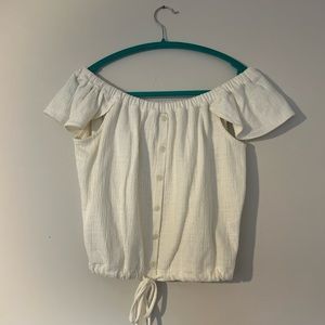 Madewell Texture & Thread Off the Shoulder Top
